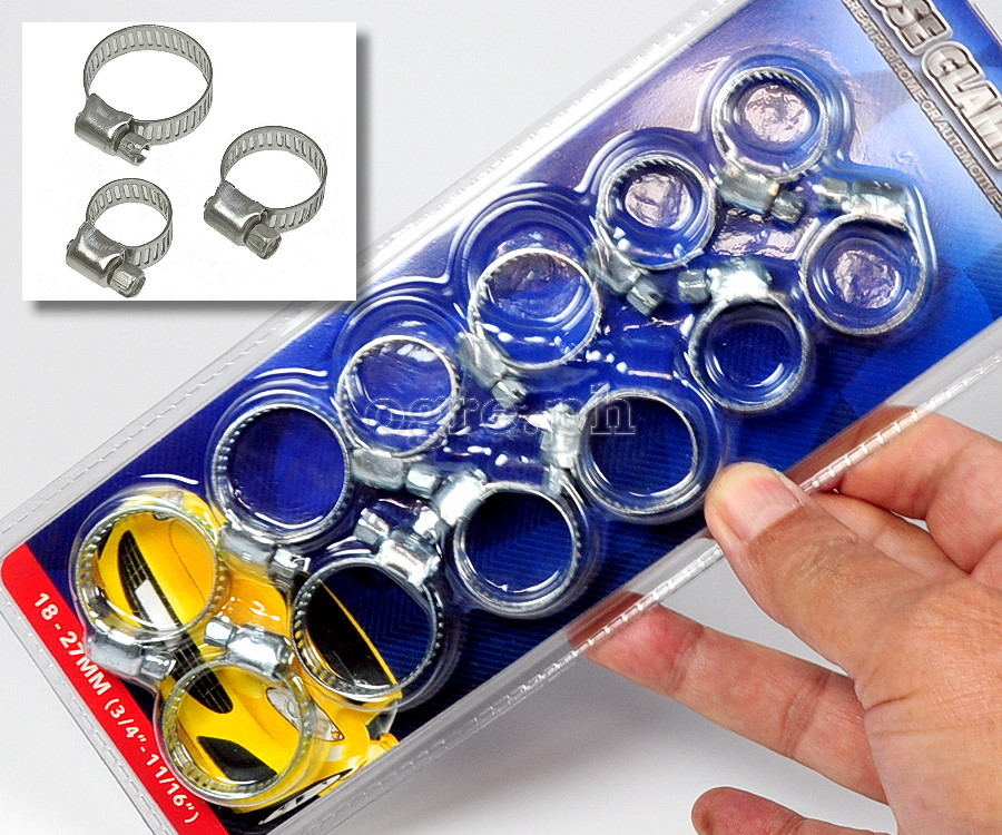 HB0003 12-pack Hose Clamp Set 18~27mm