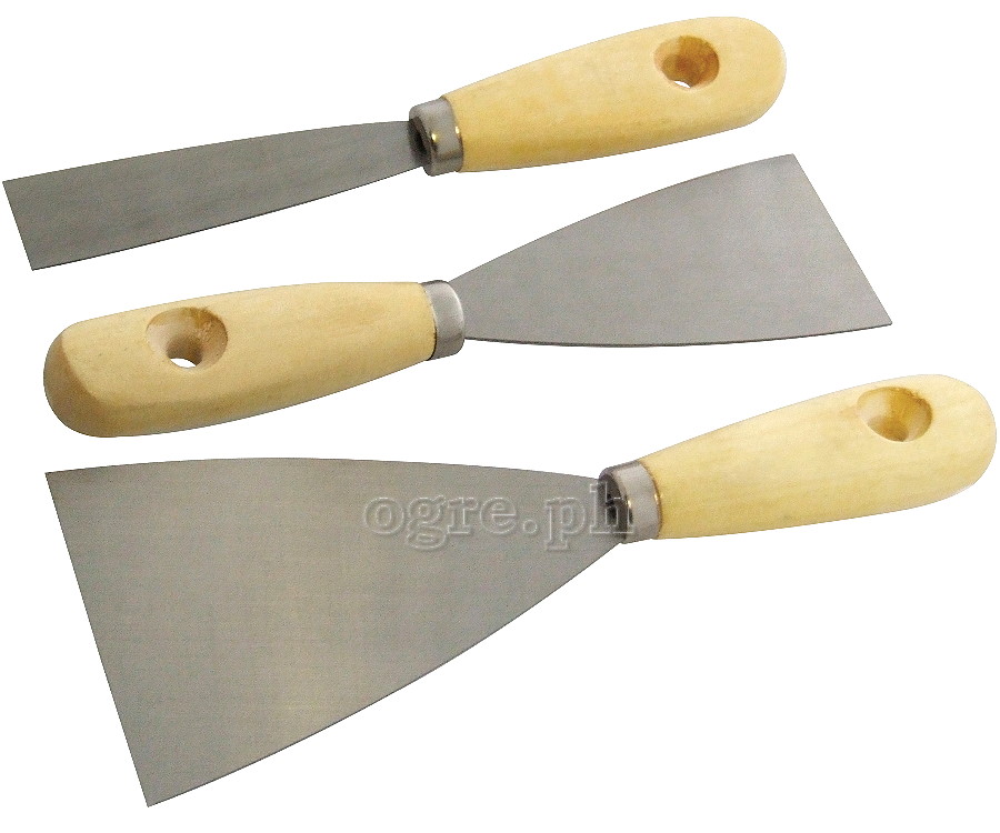 HP0021 3pcs Paint Scraper Set with Wooden Handles
