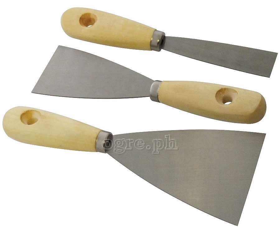 HP0021 3pcs Paint Scraper Set with Wooden Handles