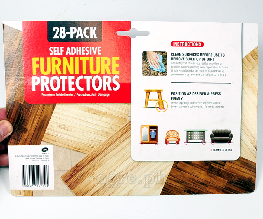 HY0117 28-pack Self Adhesive Cork Furniture Protectors