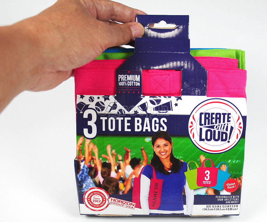 K3D Tote Bags 34.3cm (13.5”) 3-Pack (Horizon Group)