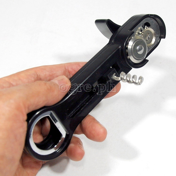 KA0128 Multi-Function Can and Bottle Opener with Wine Cork Puller