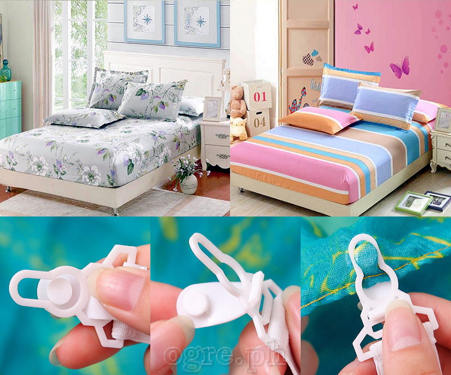 MB0020 Pack of 4 Adjustable Bed Sheet Grippers