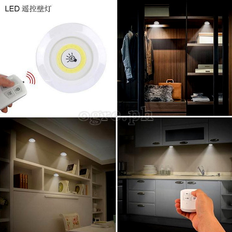 3 pcs Wireless LED Lights with Remote Control