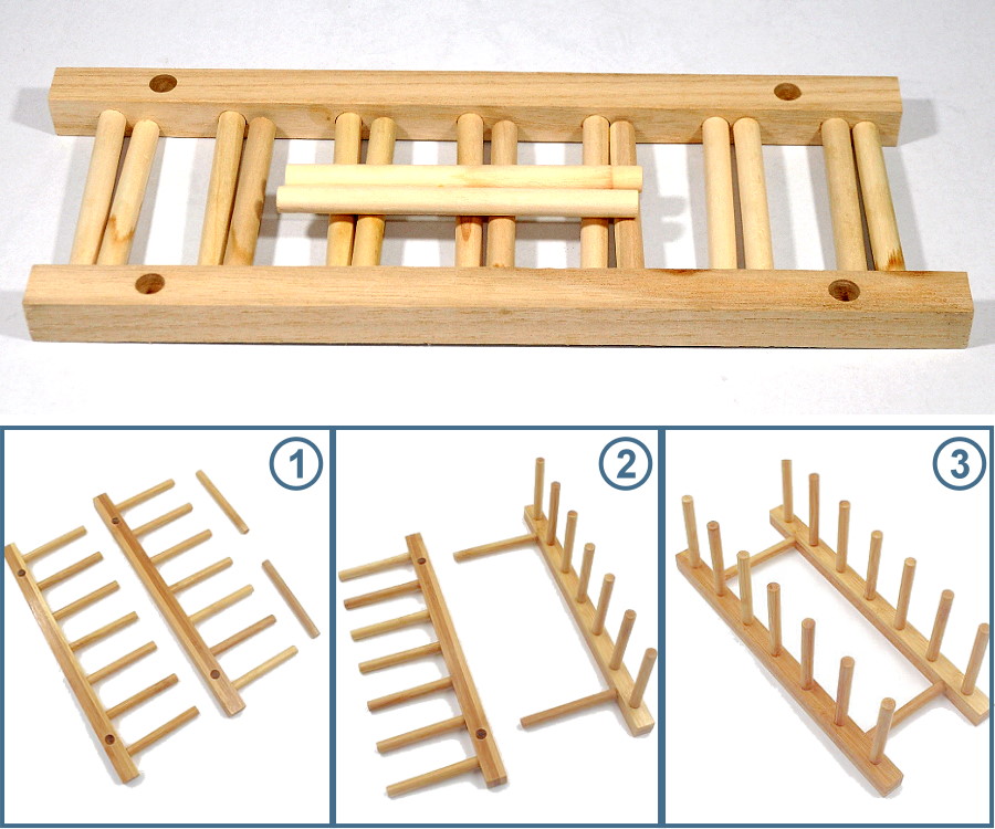 ZD-973 Multi-Purpose Wooden Rack