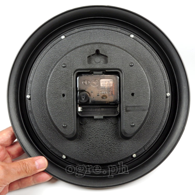 6743B-JL 10-inch Sweep Movement Round Wall Clock