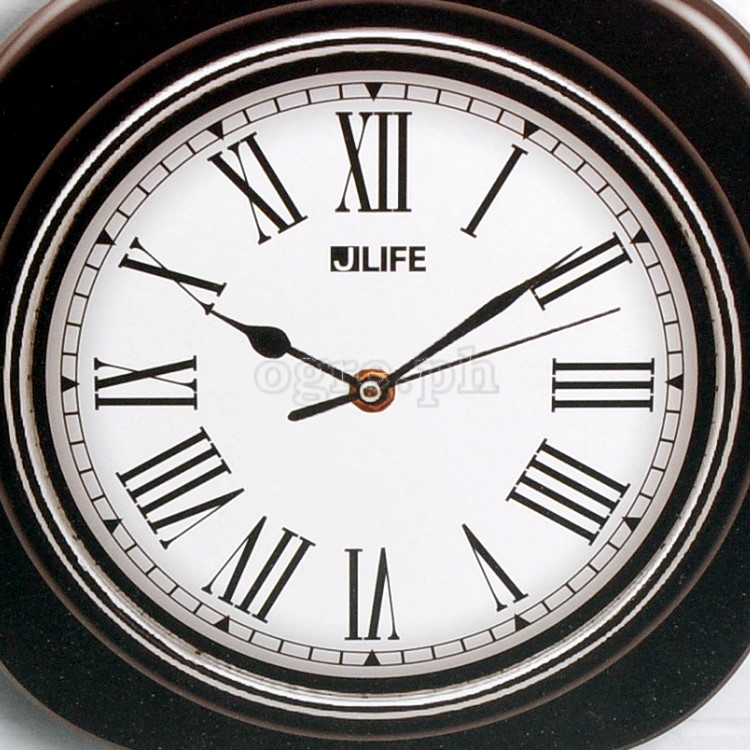 6746RO-JL 10-inch Sweep Movement Semi-Square Wall Clock