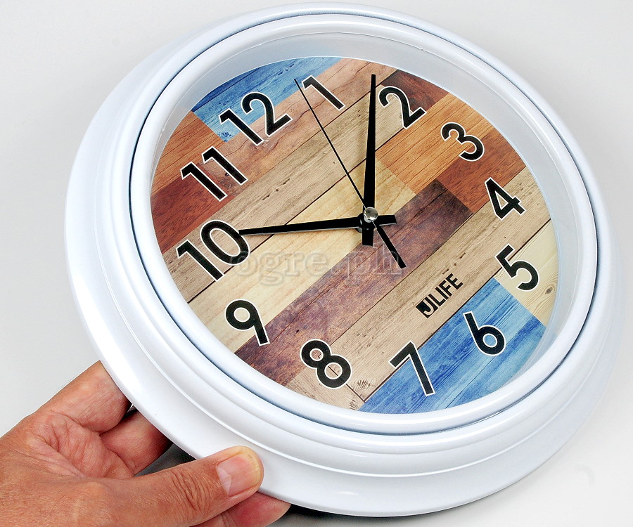 6751WNBN-JL 10-inch Sweep Movement Round Wall Clock