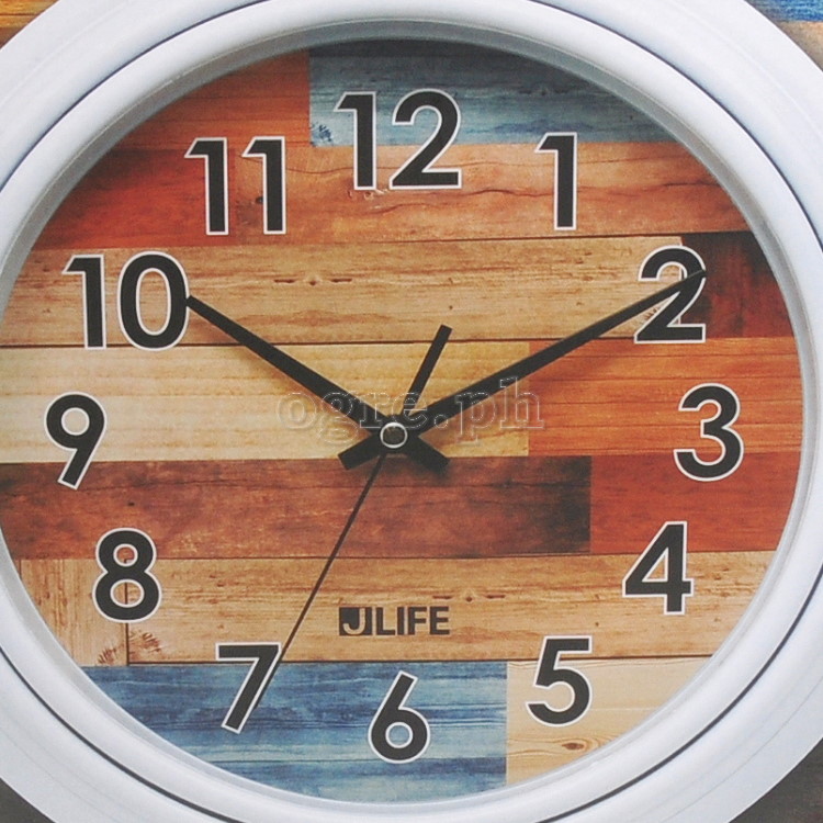 6751WNBN-JL 10-inch Sweep Movement Round Wall Clock