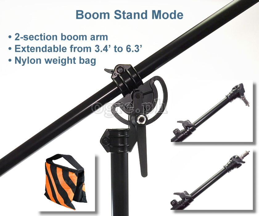 LS-21 2-in-1 Convertible Boom Stand / Light Stand