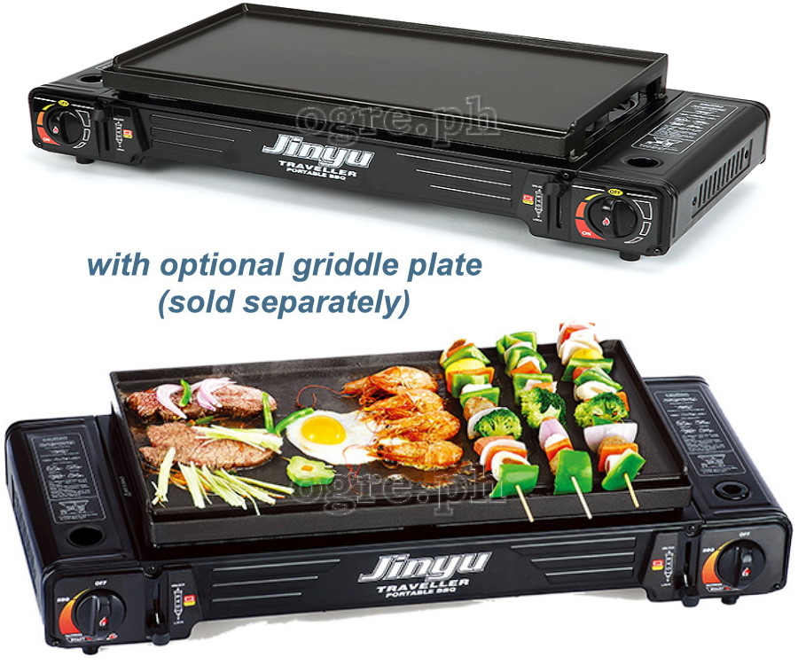 BDZ-155 Portable 2-Burner Butane Gas Stove with Free Storage Bag