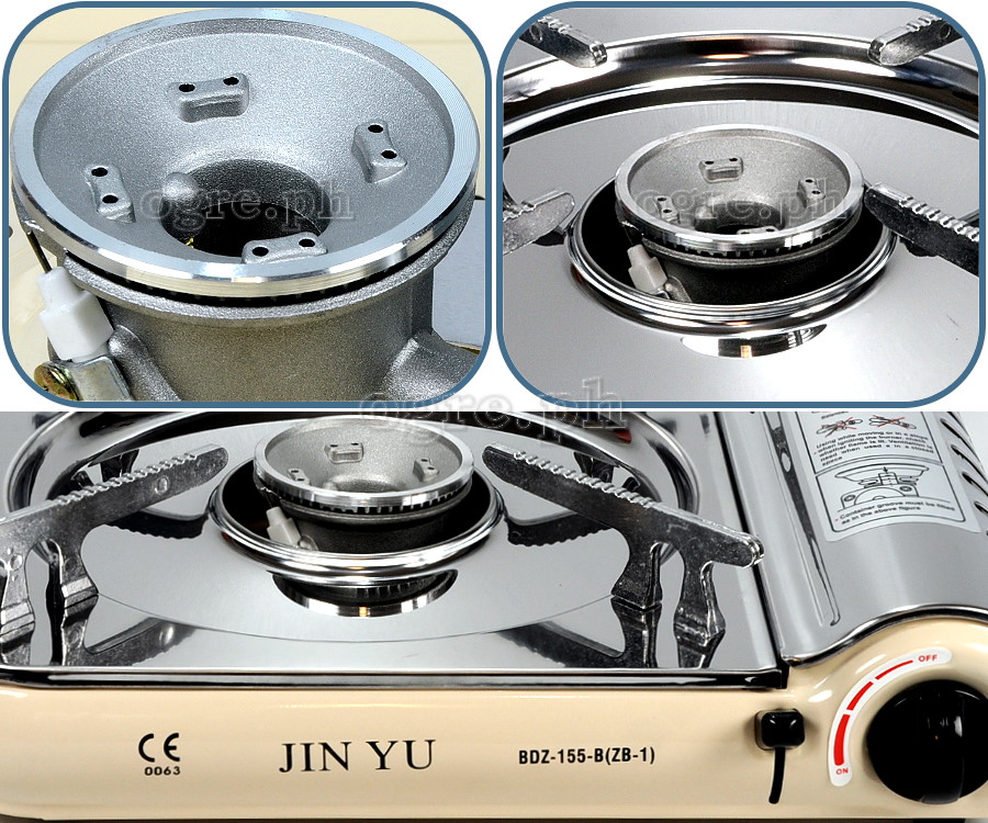 BDZ-155B Stainless Steel Top Portable Butane Gas Stove