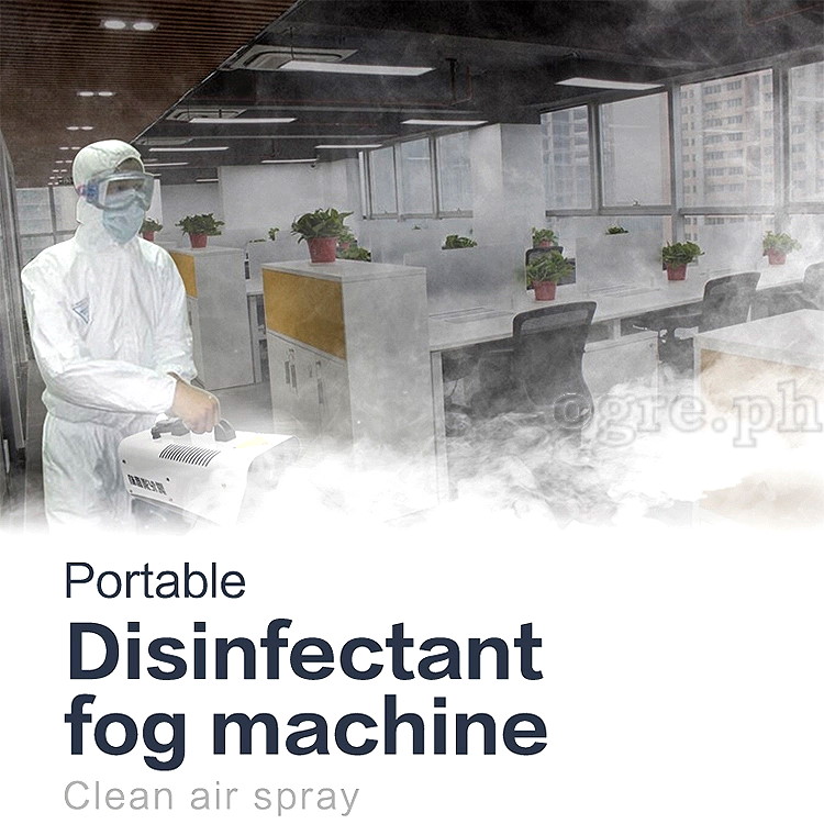 SM-900 900W Remote Control Disinfectant Fogger / Mist Sprayer Machine 1000ml Tank