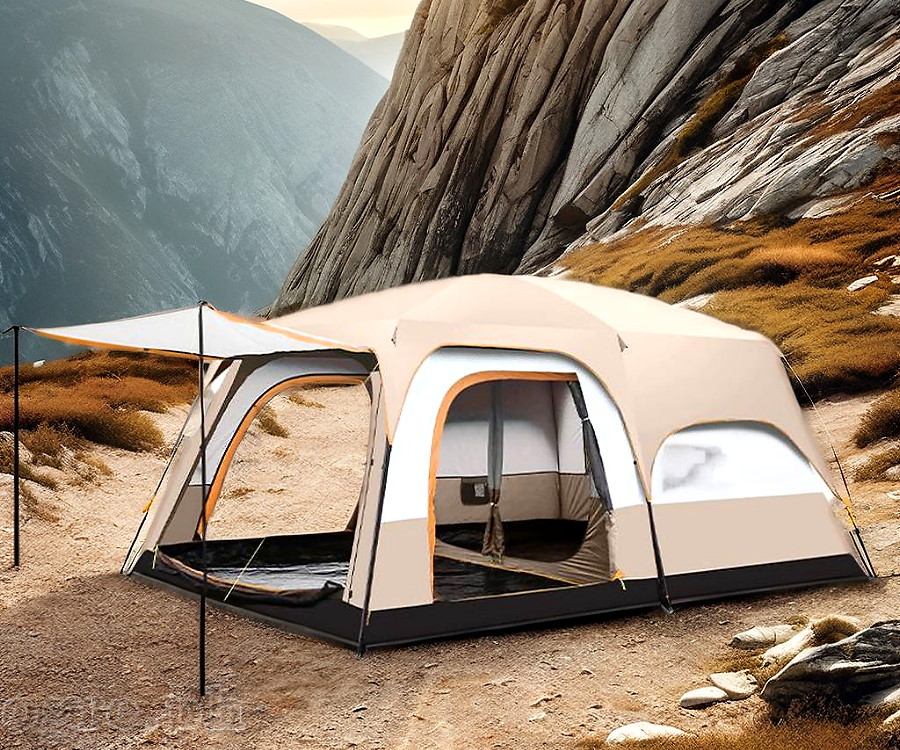 4-5 Person Double-Layer Two Bedroom Tent 330*210*185cm