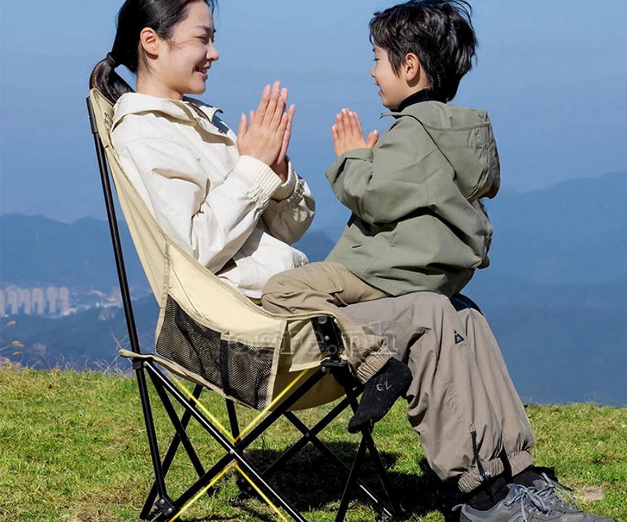 Foldable High-Backrest Moon Chair 95*40*40cm