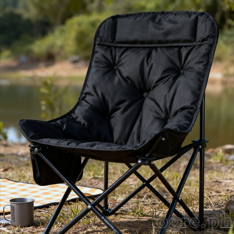 Foldable High-Backrest Padded Moon Chair 46*46*90cm