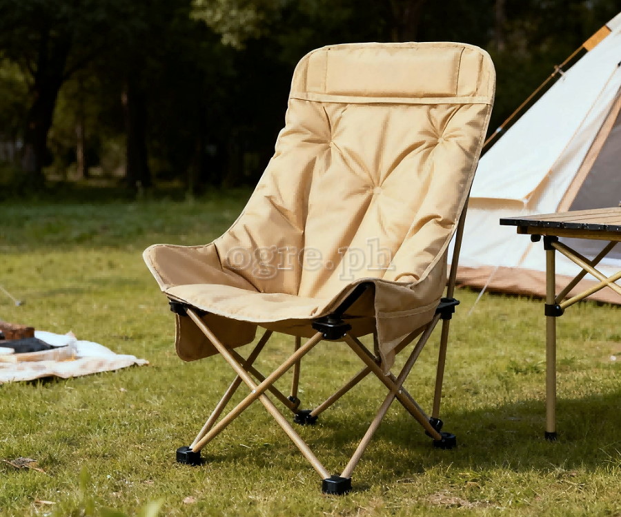 Foldable High-Backrest Padded Moon Chair 46*46*90cm