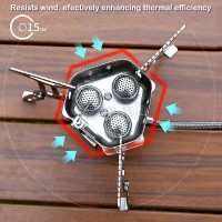 Portable Three Burner Folding Windproof Camping Stove