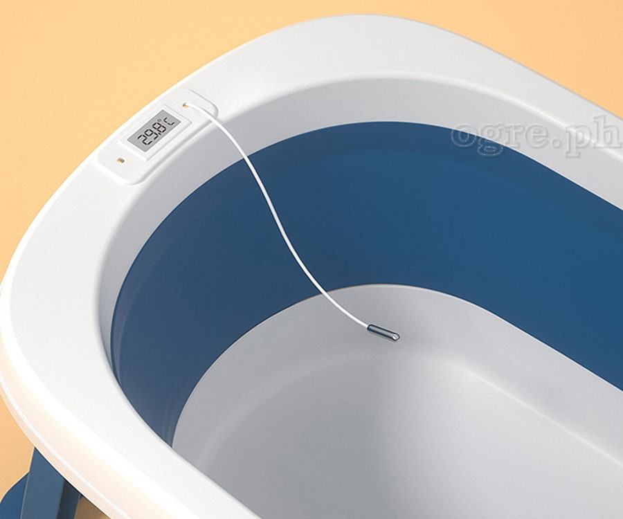 LYBY-A03 Collapsible Baby Bathtub with Safety Cushion and Thermometer