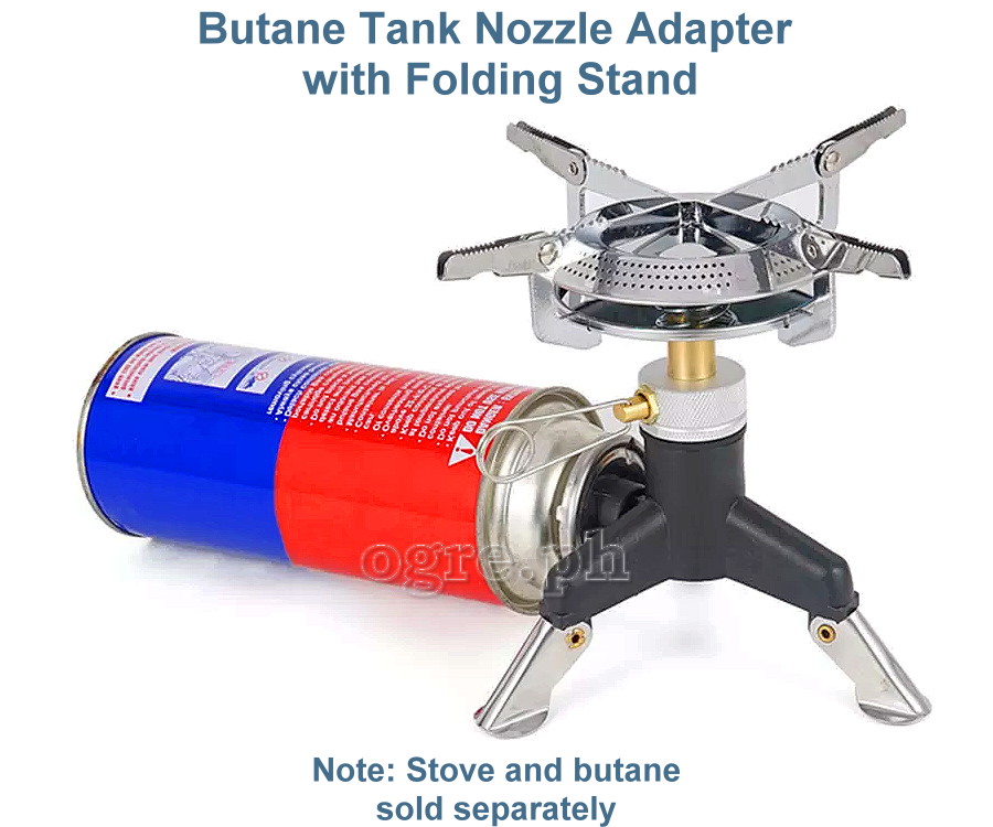 15C3 Butane Tank Nozzle Adapter with Folding Tripod