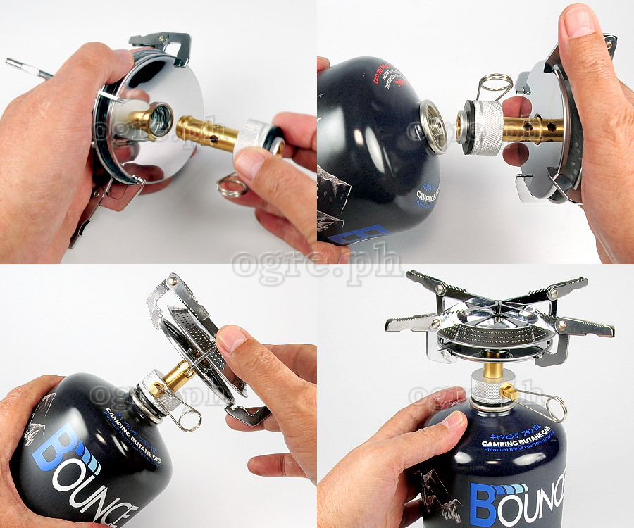 15S120 Round Camping Stove (Screw-on Cannister Mount)