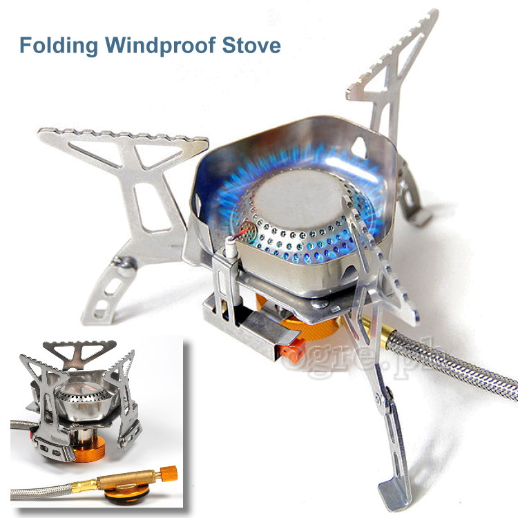 15S129 3500W Folding Windproof Camping Stove (Remote Cannister Type)