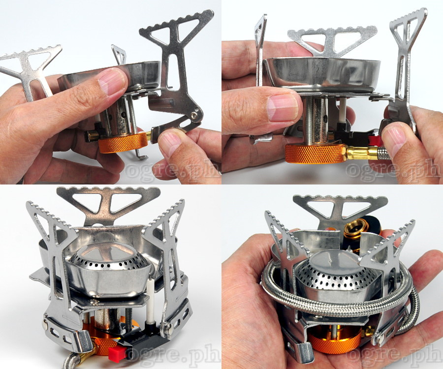 15S129 3500W Folding Windproof Camping Stove (Remote Cannister Type)