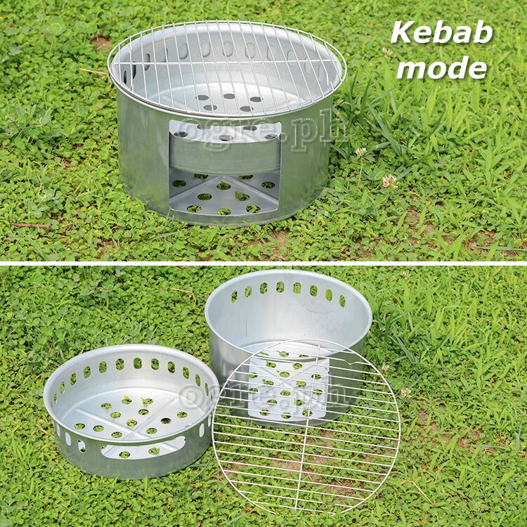 15SK 4-in-1 Wood Burning Carbon Steel Stove/Grill/Hot Plate Set