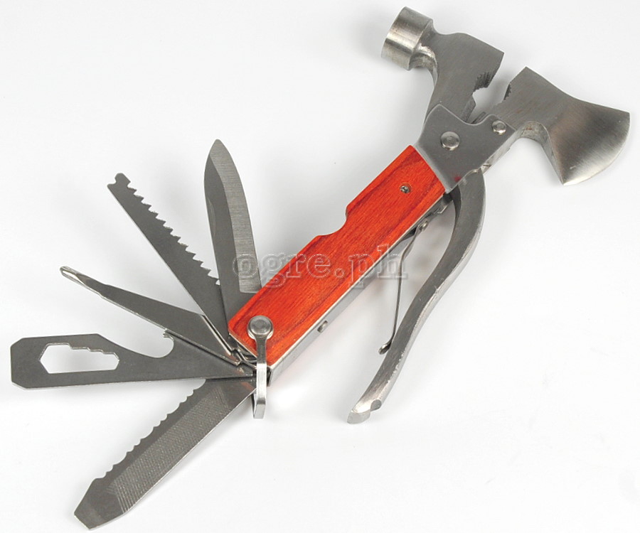 18N711 Multi-function 14-pcs Folding Tools Survival Kit
