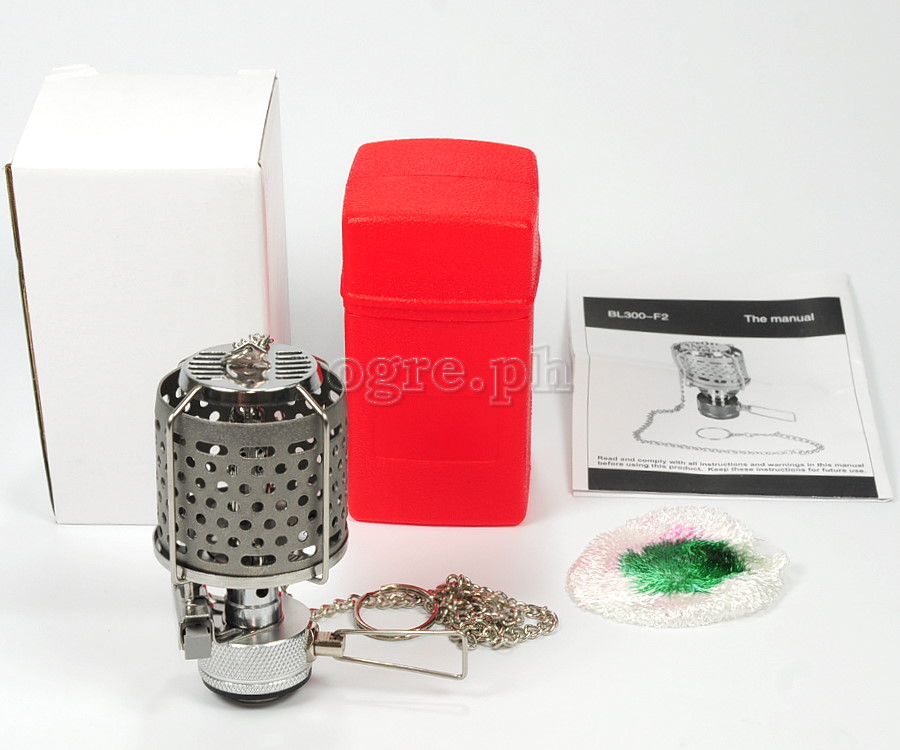 BL300-F2 Portable Butane Gas Lantern with Metal Lampshade