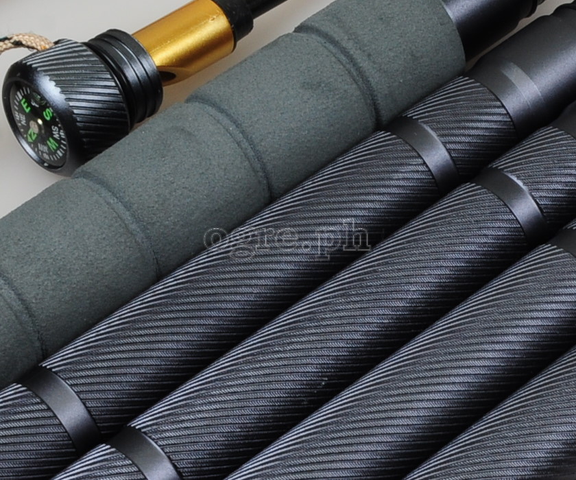 DFT-N1 Multi-function Aluminum Alloy Tactical Trekking Pole / Survival Kit (106cm / 41.5”)