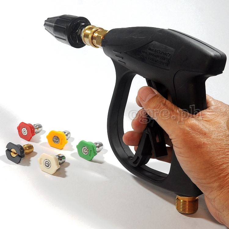 FGK-02 2175psi Pressure Washer Gun Kit with Rotary Turbo Nozzle and Set of 5 Quick-Connect Nozzles