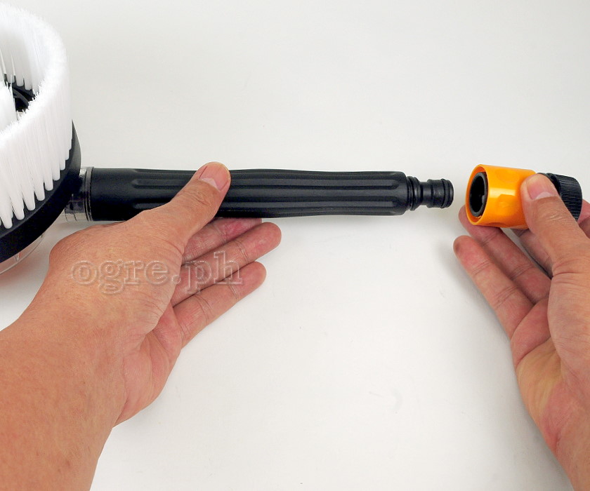 PWB-01HQC Rotary Cleaning Brush Attachment for Garden Hose Quick Connector