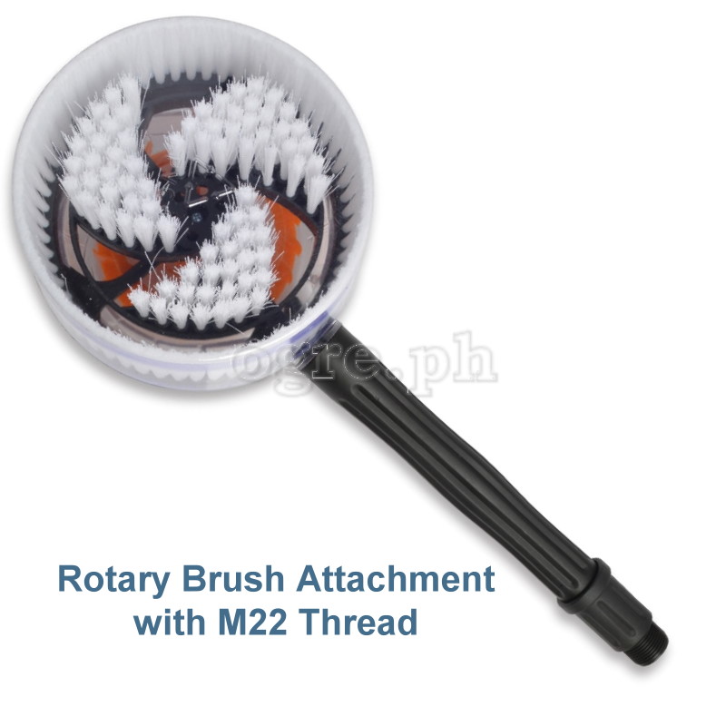 PWB-01M22 Rotary Cleaning Brush Attachment for Wash Guns with M22 Threaded Outlet