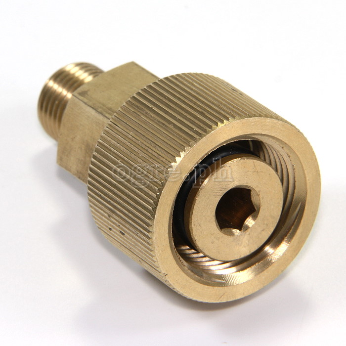 PWA-07B Metric M22 x 15mm Female Twist Connector to 1/4 BSP Male Adapter (Pressure Washer Fitting Converter)