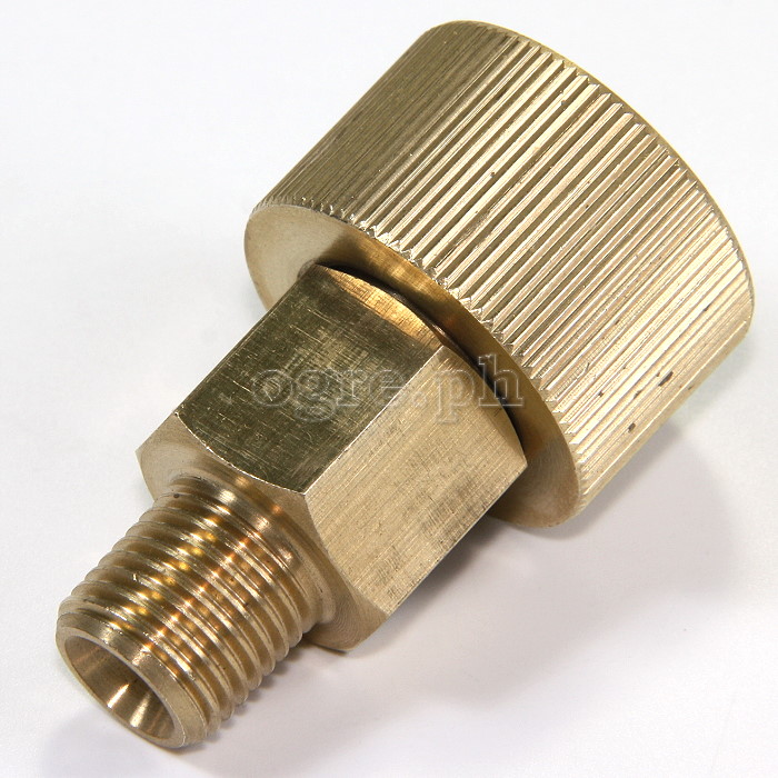 PWA-07B Metric M22 x 15mm Female Twist Connector to 1/4 BSP Male Adapter (Pressure Washer Fitting Converter)