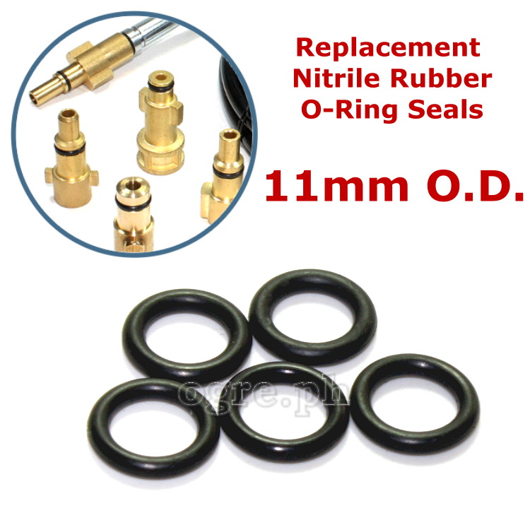 PWA-11A Pack of 5 2.0mm Nitrile Rubber O-Ring Seals for Pressure Washer Accessories