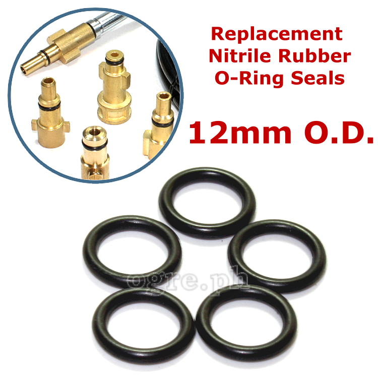 PWA-11A Pack of 5 2.0mm Nitrile Rubber O-Ring Seals for Pressure Washer Accessories