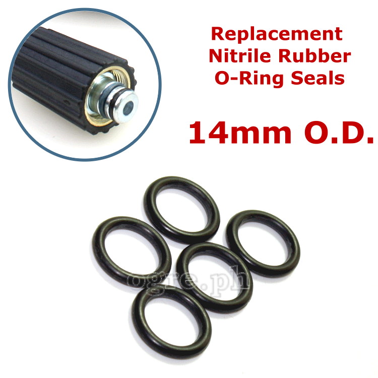 PWA-11B Pack of 5 2.5mm Nitrile Rubber O-Ring Seals for Pressure Washer Accessories