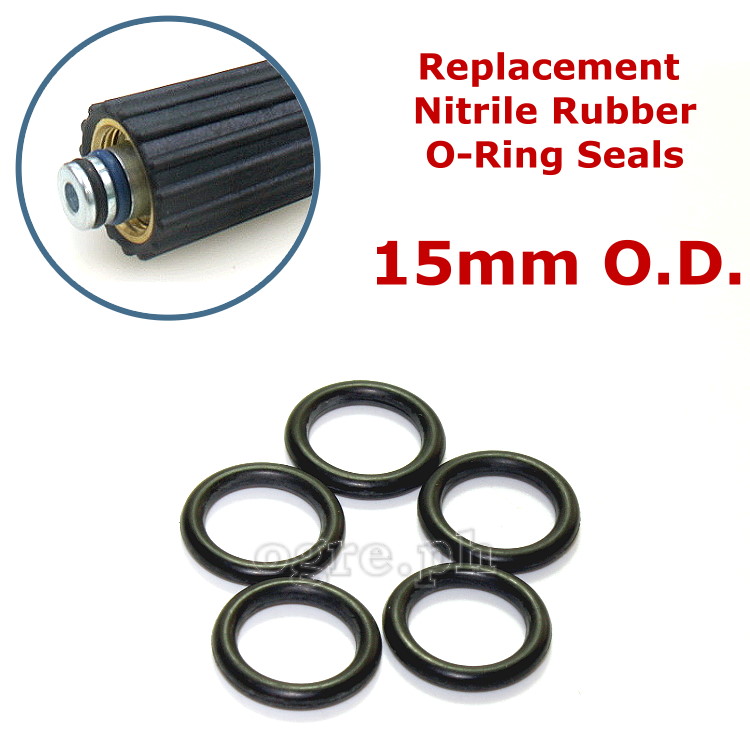 PWA-11B Pack of 5 2.5mm Nitrile Rubber O-Ring Seals for Pressure Washer Accessories