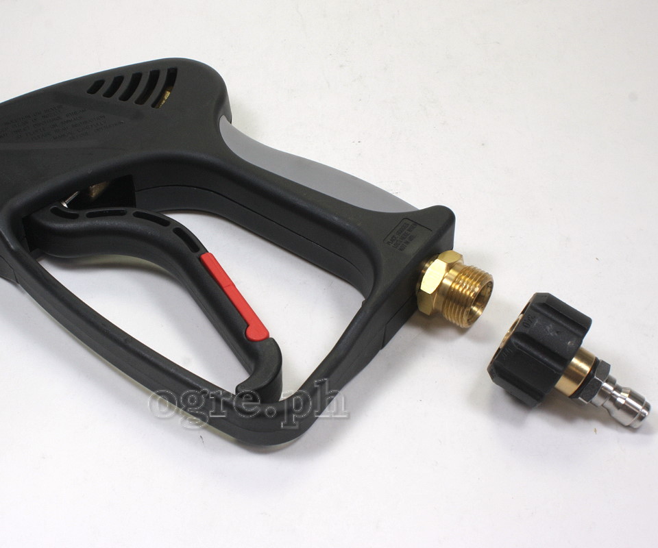 PWA-12 Metric M22 Female Twist Connector to 1/4 Quick-Connect Plug (Pressure Washer Fitting Converter)