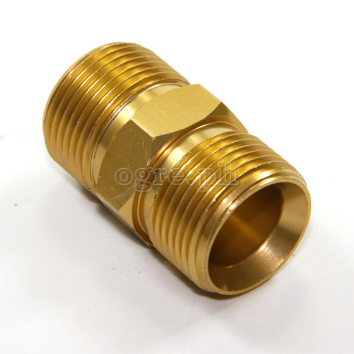 PWU-02 M22 14mm Male to M22 15mm Male Pressure Washer Union Coupling 