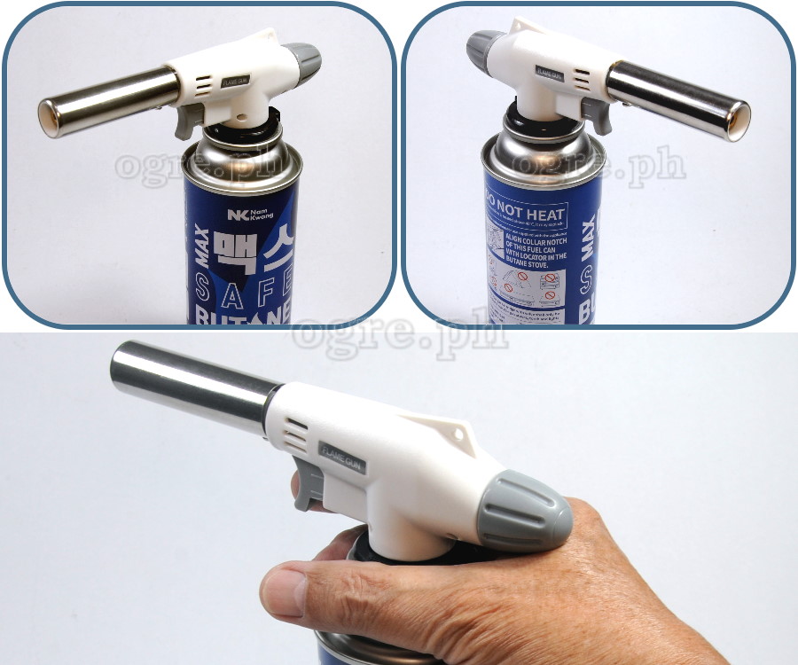 Max Safe Butane Gas 220g Nozzle Type CRV Cartridge 4-Pack
