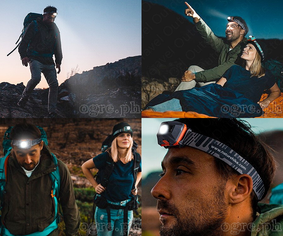 NH00T002-D Rechargeable Waterproof Head Lamp (IPX4 150lm)