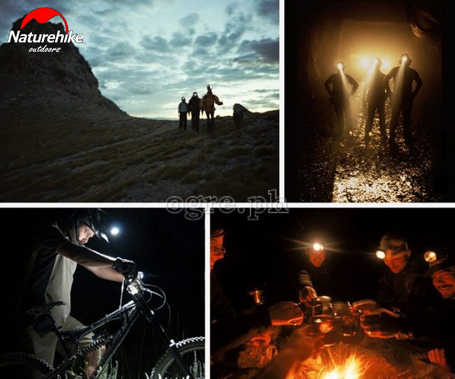 NH00T002-D Rechargeable Waterproof Head Lamp (IPX4 150lm)