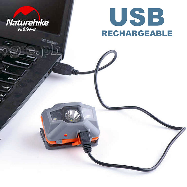 NH00T002-D Rechargeable Waterproof Head Lamp (IPX4 150lm)