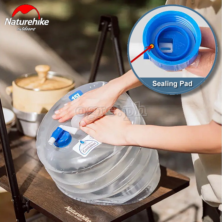 NH14S002-T 5/10/15-Liters Collapsible Water Bucket