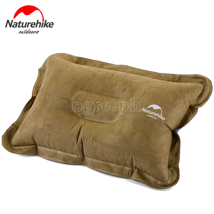 NH15A001-L Inflatable Suede Travel Pillow 