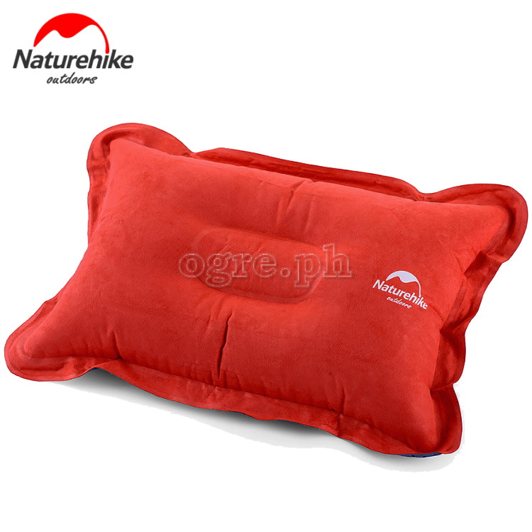 NH15A001-L Inflatable Suede Travel Pillow 
