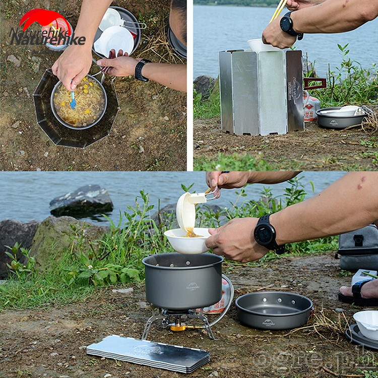 NH15F008-B Outdoor Cooking Wind Shield NH15F008-B (8-Fold) / NH20CJ008 (10-Fold)